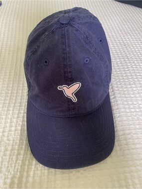 Birddogs 100% Cotton Navy Cap with Pink Bird Patch